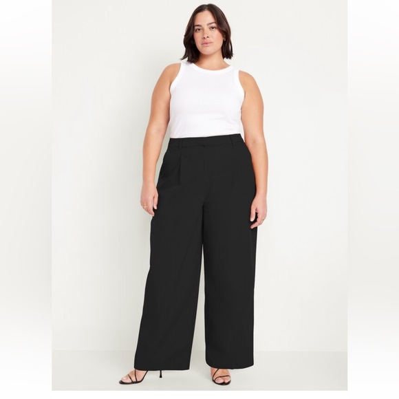 Old Navy Pants - Extra High-Waisted Poplin Taylor Wide-Leg Trouser Pants